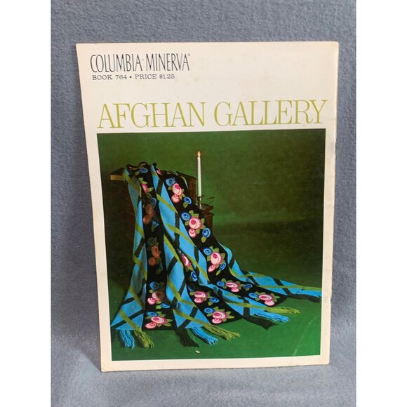 Columbia-Minerva Afghan Gallery Book 784 Vintage Crochet Patterns - Picture 2 of 2